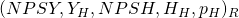 (NPSY, Y_H, NPSH, H_H, p_H)_R