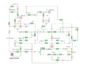 Vernetzung eines Kühlkreislaufes zur Berechnung der Volumenstrom- und Druckverteilung in FLOWMASTER 7